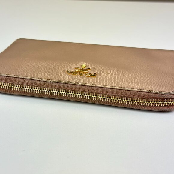 Prada Cream Saffiano Leather Wallet - Picture 6 of 8
